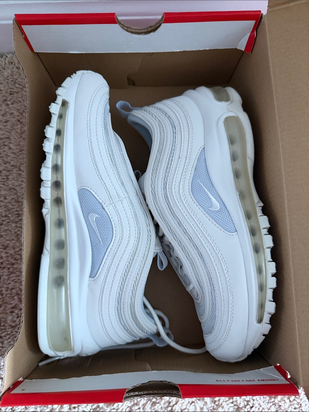 Nike Kids' Air Max 97 - Cream and White